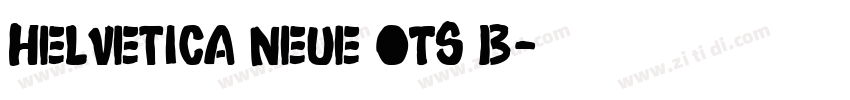Helvetica Neue OTS B字体转换